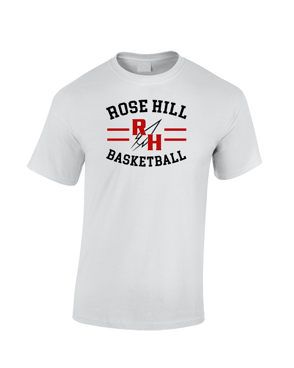 Rose Hill HS Boys Basketball Curve - Cotton T-Shirt