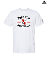 Rose Hill HS Boys Basketball Curve - Mens Adidas Performance Shirt