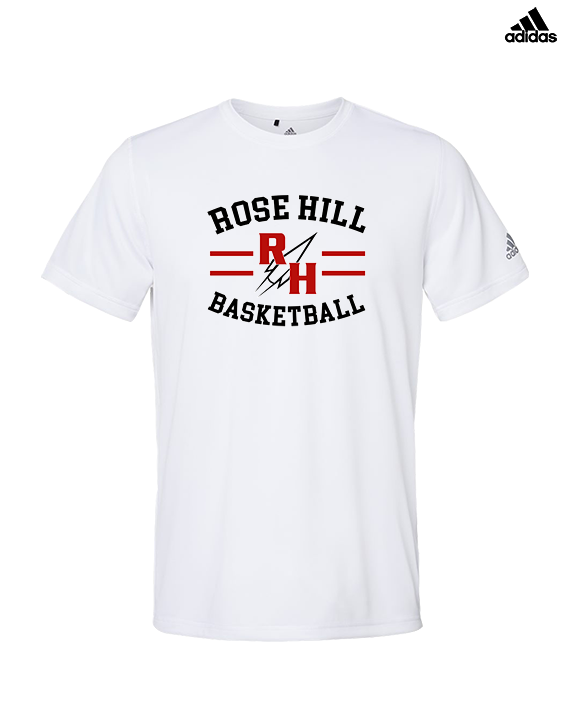 Rose Hill HS Boys Basketball Curve - Mens Adidas Performance Shirt