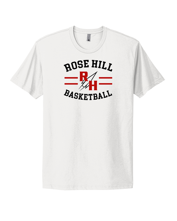 Rose Hill HS Boys Basketball Curve - Mens Select Cotton T-Shirt
