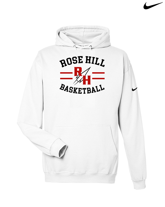 Rose Hill HS Boys Basketball Curve - Nike Club Fleece Hoodie