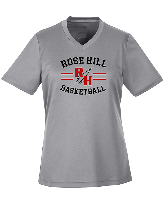 Rose Hill HS Boys Basketball Curve - Womens Performance Shirt