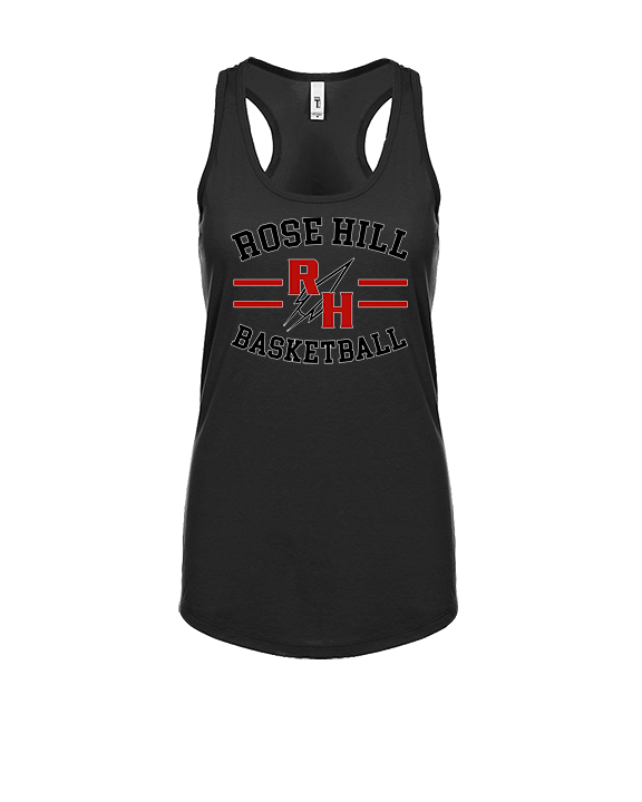 Rose Hill HS Boys Basketball Curve - Womens Tank Top