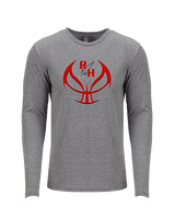 Rose Hill HS Boys Basketball Full Ball - Tri-Blend Long Sleeve