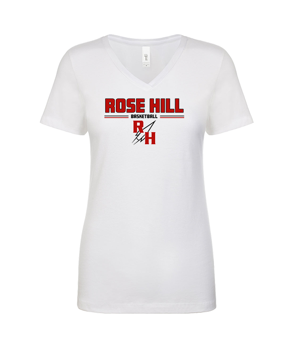 Rose Hill HS Boys Basketball Keen - Womens Vneck