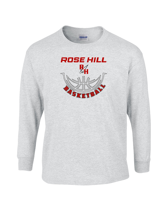 Rose Hill HS Boys Basketball Outline - Cotton Longsleeve