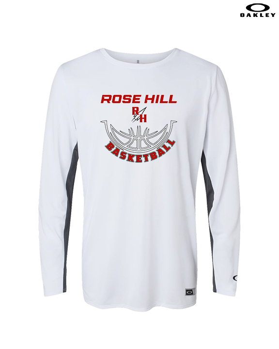 Rose Hill HS Boys Basketball Outline - Mens Oakley Longsleeve