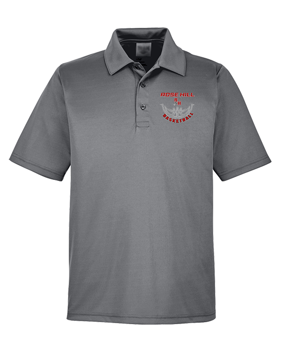 Rose Hill HS Boys Basketball Outline - Mens Polo