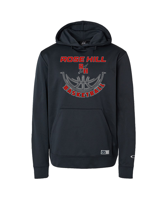 Rose Hill HS Boys Basketball Outline - Oakley Performance Hoodie