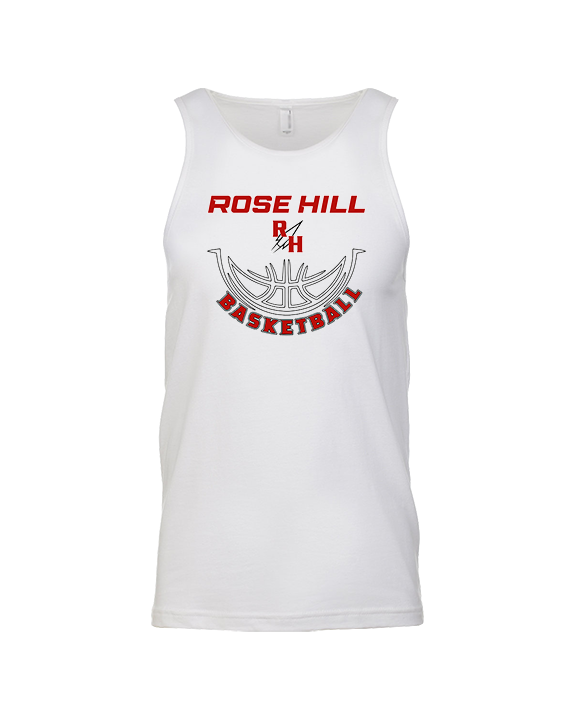 Rose Hill HS Boys Basketball Outline - Tank Top