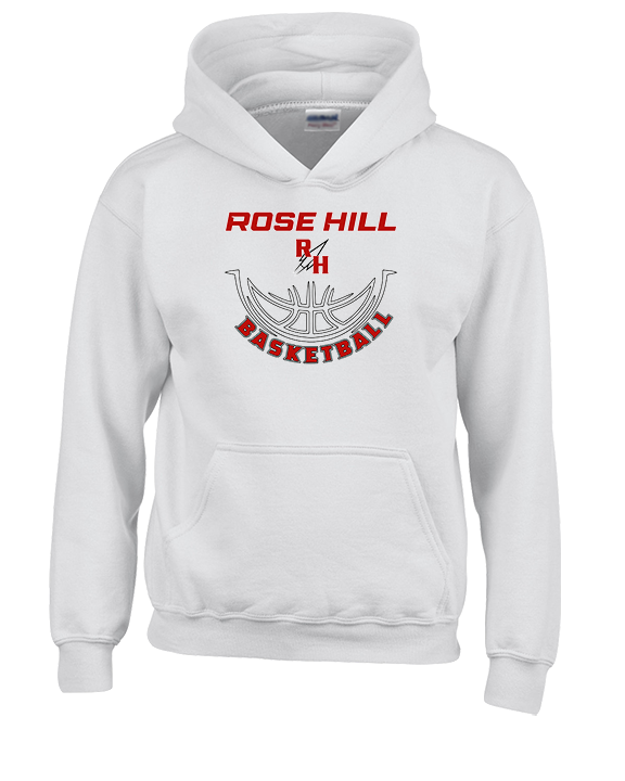 Rose Hill HS Boys Basketball Outline - Unisex Hoodie