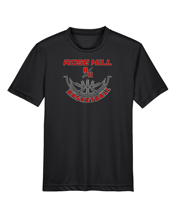 Rose Hill HS Boys Basketball Outline - Youth Performance Shirt