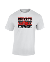 Rose Hill HS Boys Basketball Stamp - Cotton T-Shirt