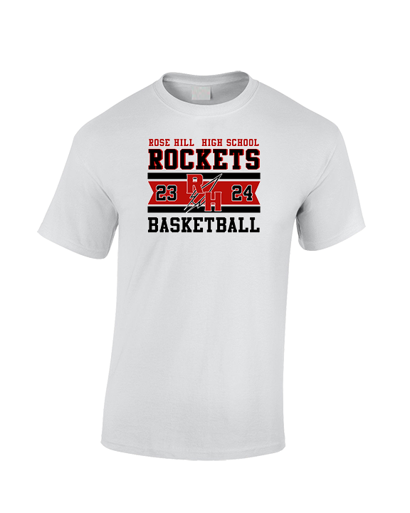 Rose Hill HS Boys Basketball Stamp - Cotton T-Shirt