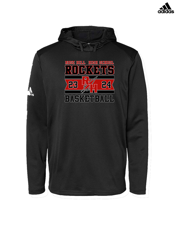 Rose Hill HS Boys Basketball Stamp - Mens Adidas Hoodie