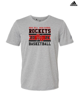 Rose Hill HS Boys Basketball Stamp - Mens Adidas Performance Shirt