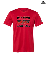 Rose Hill HS Boys Basketball Stamp - Mens Adidas Performance Shirt