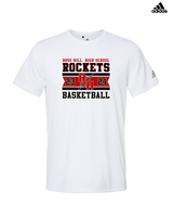 Rose Hill HS Boys Basketball Stamp - Mens Adidas Performance Shirt