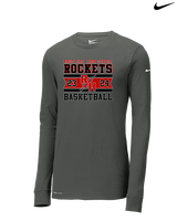 Rose Hill HS Boys Basketball Stamp - Mens Nike Longsleeve
