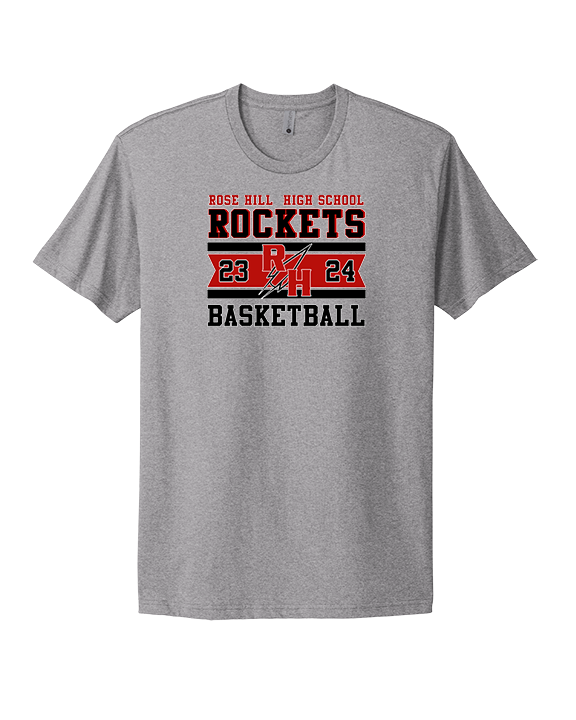 Rose Hill HS Boys Basketball Stamp - Mens Select Cotton T-Shirt