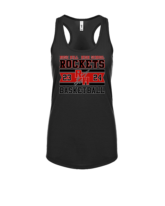 Rose Hill HS Boys Basketball Stamp - Womens Tank Top