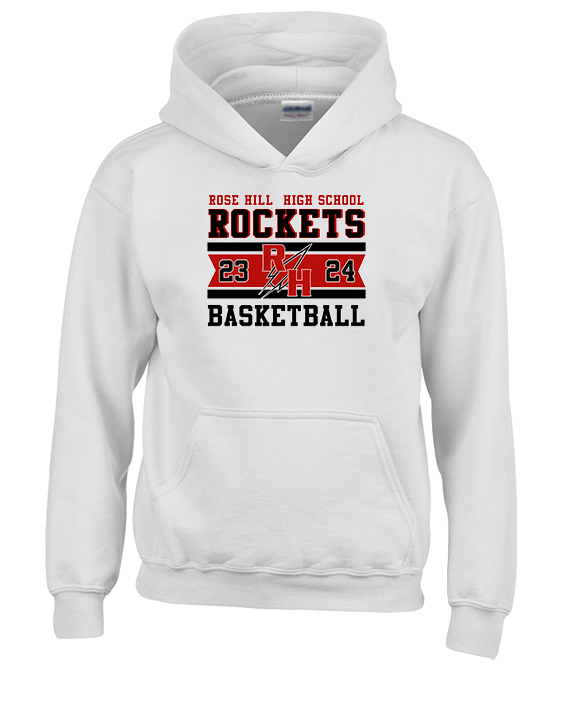 Rose Hill HS Boys Basketball Stamp - Youth Hoodie