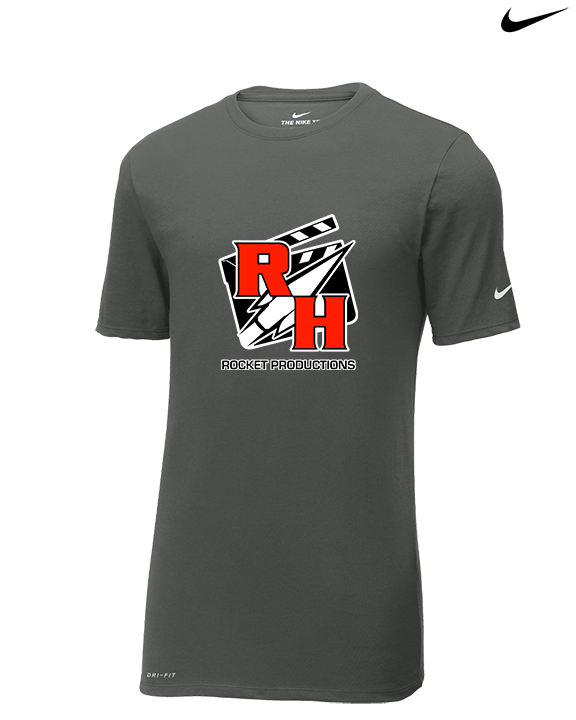 Rose Hill HS Rocket Productions - Mens Nike Cotton Poly Tee
