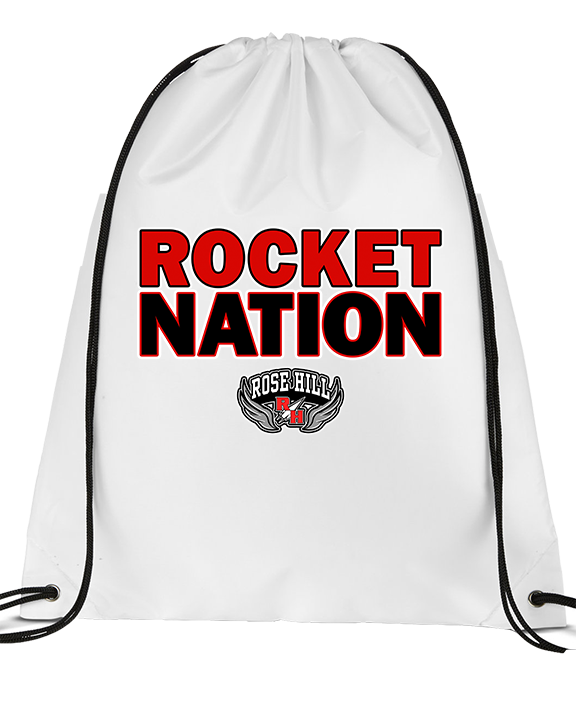 Rose Hill HS Track & Field Nation - Drawstring Bag
