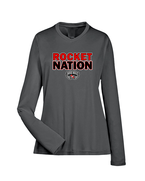 Rose Hill HS Track & Field Nation - Womens Performance Longsleeve