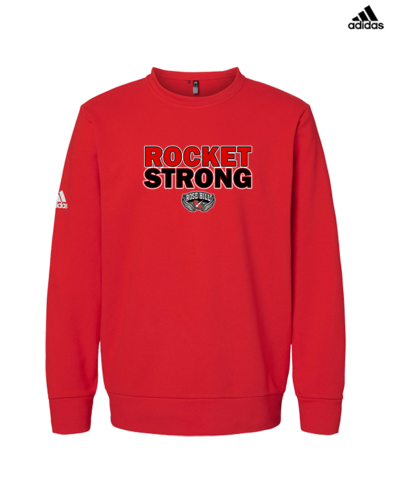 Rose Hill HS Track & Field Strong - Mens Adidas Crewneck