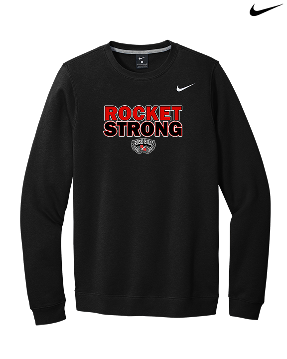 Rose Hill HS Track & Field Strong - Mens Nike Crewneck