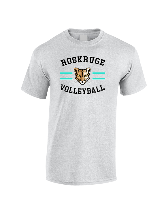 Roskruge Middle School Volleyball Curve - Cotton T-Shirt