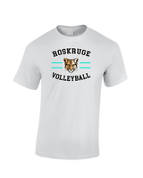Roskruge Middle School Volleyball Curve - Cotton T-Shirt