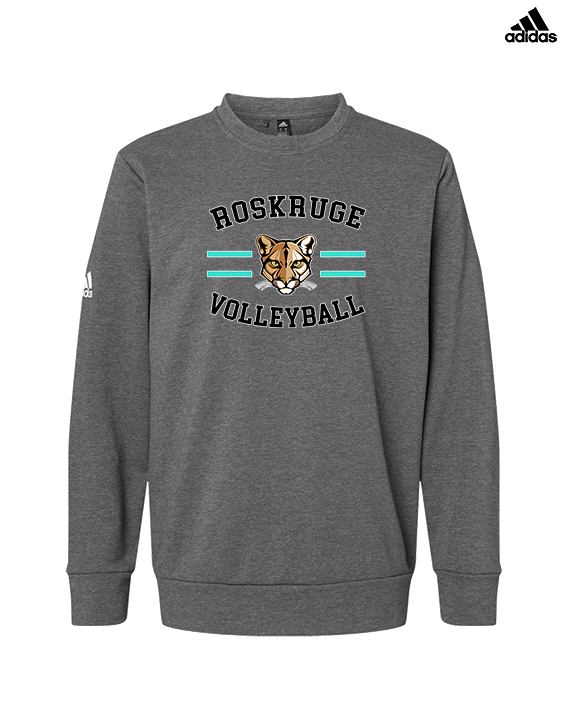 Roskruge Middle School Volleyball Curve - Mens Adidas Crewneck