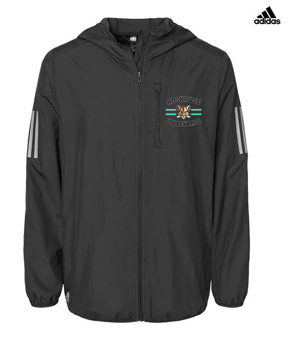Roskruge Middle School Volleyball Curve - Mens Adidas Full Zip Jacket