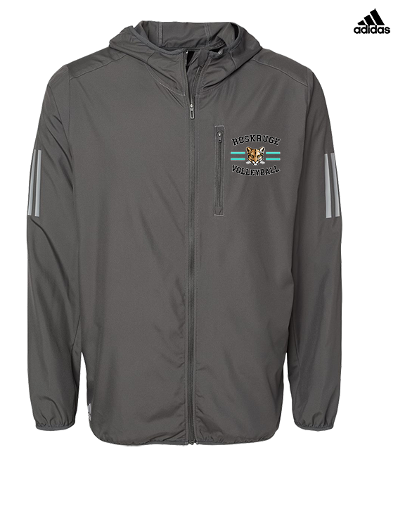 Roskruge Middle School Volleyball Curve - Mens Adidas Full Zip Jacket