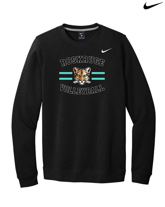 Roskruge Middle School Volleyball Curve - Mens Nike Crewneck
