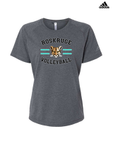 Roskruge Middle School Volleyball Curve - Womens Adidas Performance Shirt