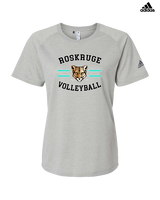 Roskruge Middle School Volleyball Curve - Womens Adidas Performance Shirt
