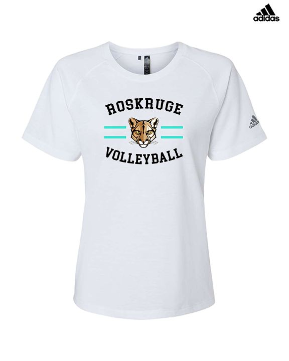 Roskruge Middle School Volleyball Curve - Womens Adidas Performance Shirt