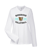 Roskruge Middle School Volleyball Curve - Womens Performance Longsleeve