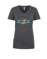 Roskruge Middle School Volleyball Curve - Womens Vneck