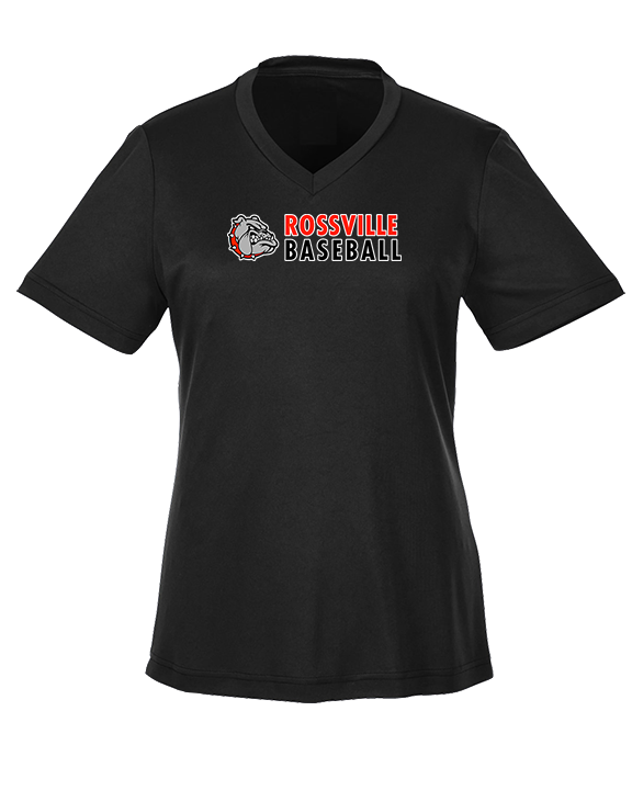 Rossville Dawgs 9U Baseball Basic - Womens Performance Shirt