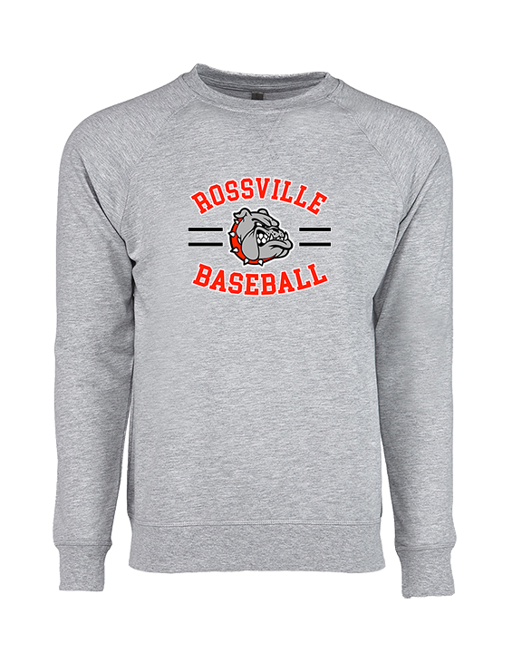 Rossville Dawgs 9U Baseball Curve - Crewneck Sweatshirt