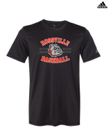 Rossville Dawgs 9U Baseball Curve - Mens Adidas Performance Shirt