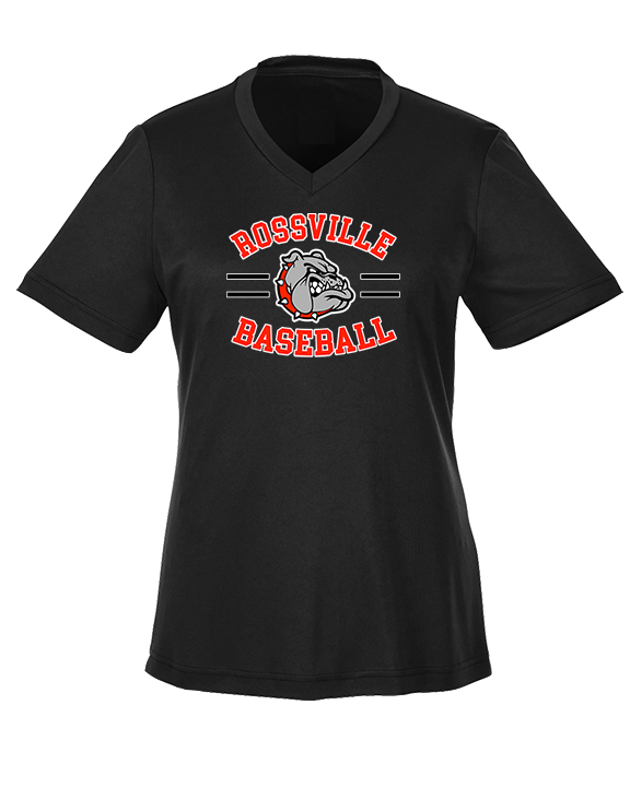 Rossville Dawgs 9U Baseball Curve - Womens Performance Shirt