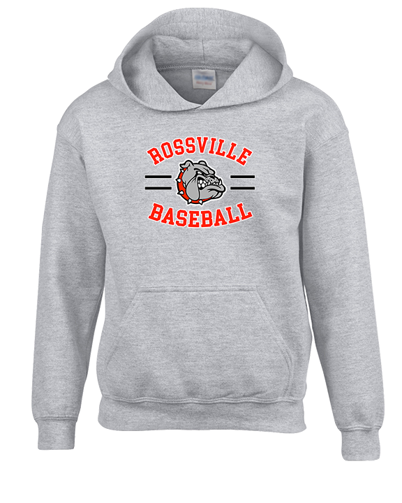 Rossville Dawgs 9U Baseball Curve - Youth Hoodie