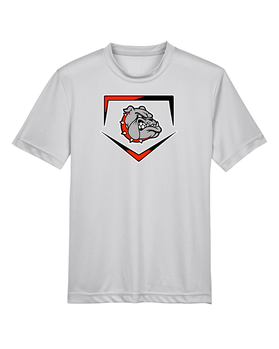 Rossville Dawgs 9U Baseball Plate - Youth Performance Shirt