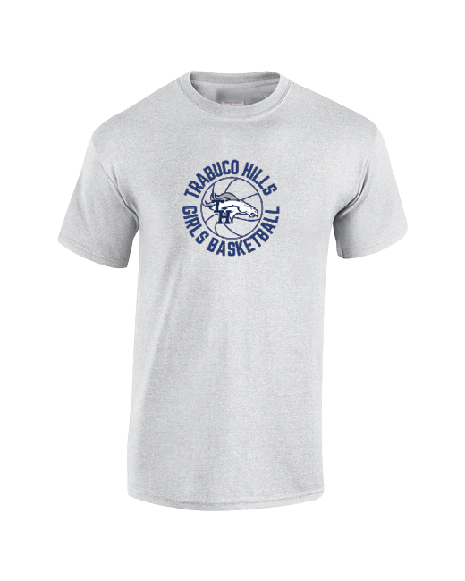 Trabuco Hills Mustang Basketball - Cotton T-Shirt