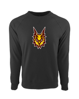 Rowan Club Wrestling Logo Owl Head - Crewneck Sweatshirt